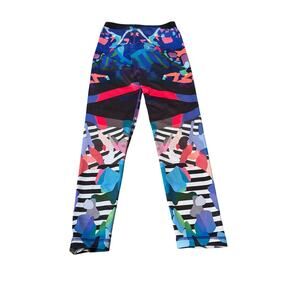 Women’s Nike Dri Fit Graphic Running Workout Gym Tights Leggings Woman Medium